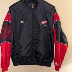 Starter NHL Center Ice Collectible Detroit Red Wings Windbreaker Jacket Size L